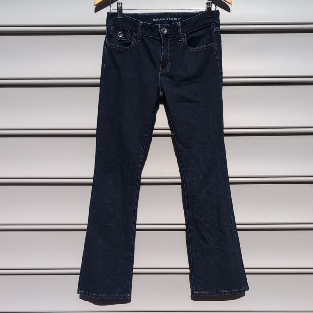 Vintage Y2K Banana Republic Low Rise Flare Jeans 90s Hip Hugger Boho Indie